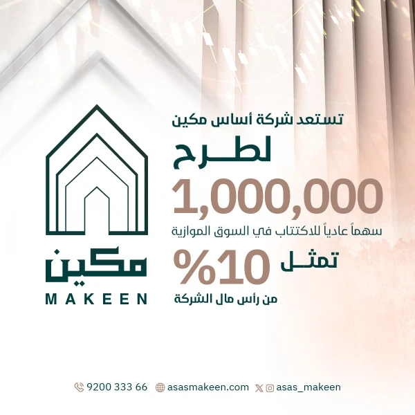 Asas Makeen Logo – One Million Shares IPO in Nomu Market