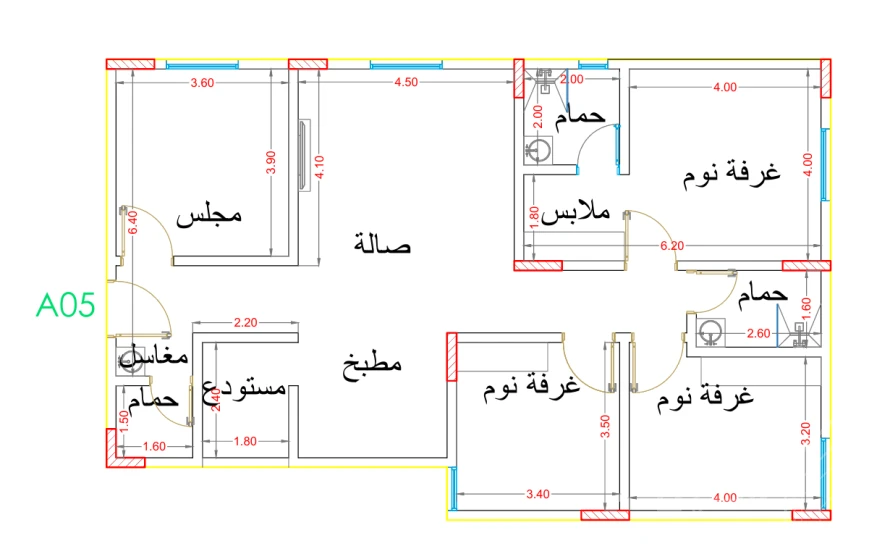 شقة 132 م²