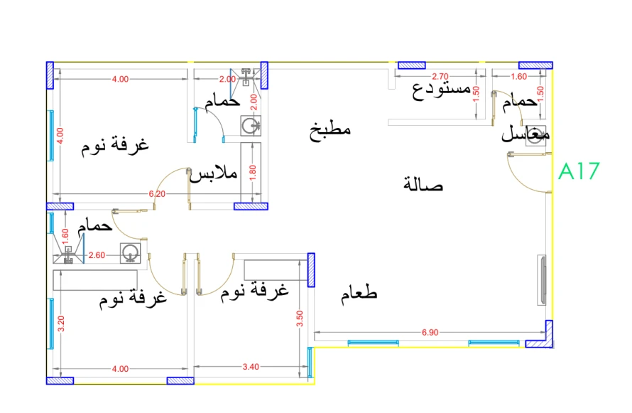 شقة 132 م²