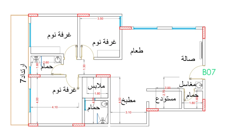 شقة 140 م²